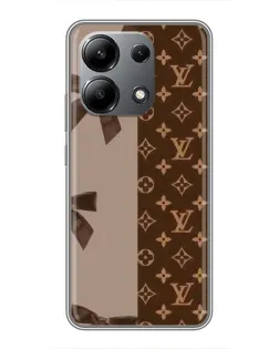 Чехол для Xiaomi Redmi Note 13 (4G) с картинкой «Louis Vuitton — банты»