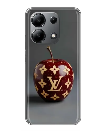 Чехол для Xiaomi Redmi Note 13 (4G) с картинкой «Красное яблоко LV»