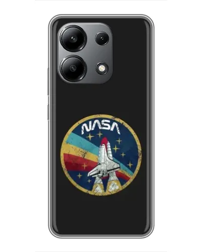Чехол для Xiaomi Redmi Note 13 (4G) с картинкой «NASA — эмблема миссии»