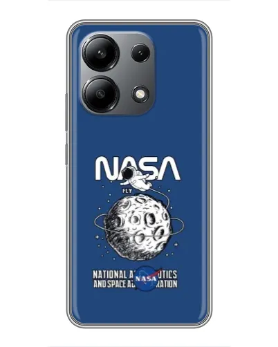 Чехол для Xiaomi Redmi Note 13 (4G) с картинкой «NASA — лунная миссия»