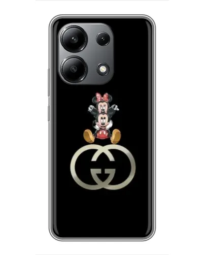 Чехол для Xiaomi Redmi Note 13 (4G) с картинкой «Минни Маус на лого»