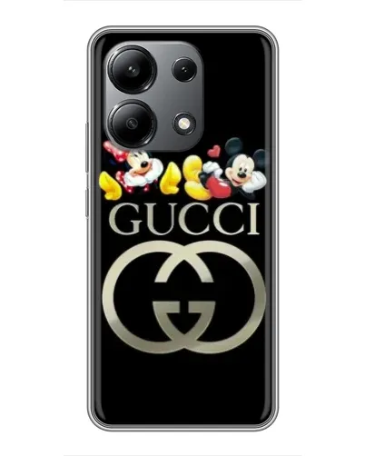 Чехол для Xiaomi Redmi Note 13 (4G) с картинкой «Gucci — герои Disney»