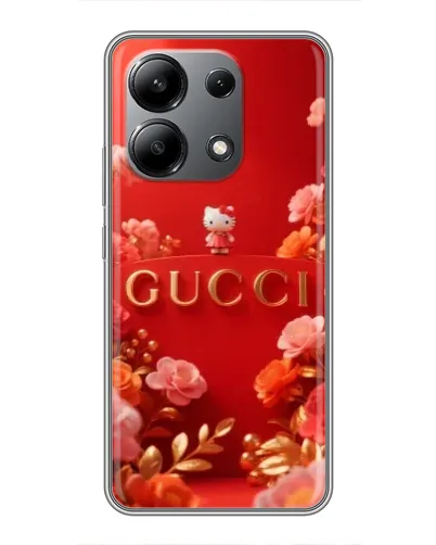 Чехол для Xiaomi Redmi Note 13 (4G) с картинкой «Gucci — золотой сад»