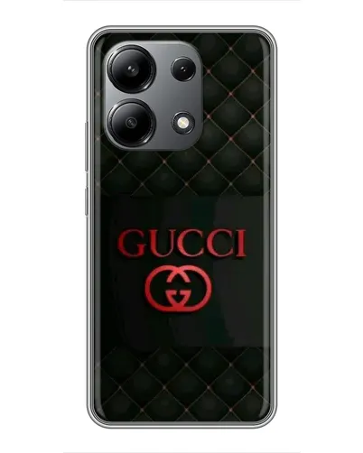 Чехол для Xiaomi Redmi Note 13 (4G) с картинкой «Gucci — стеганый черный»