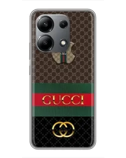 Чехол для Xiaomi Redmi Note 13 (4G) с картинкой «Gucci — брендированный десерт»