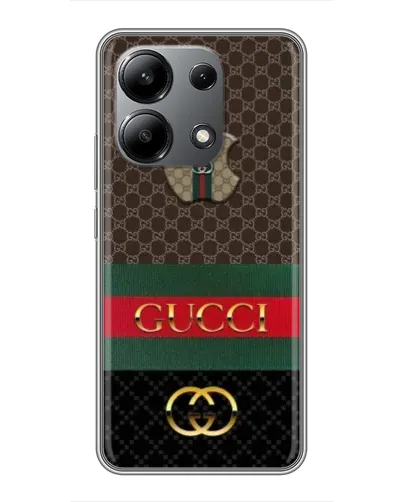 Чехол для Xiaomi Redmi Note 13 (4G) с картинкой «Gucci — брендированный десерт»