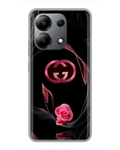 Чехол для Xiaomi Redmi Note 13 (4G) с картинкой «Gucci — неоновая роза»