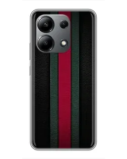 Чехол для Xiaomi Redmi Note 13 (4G) с картинкой «Gucci — неоновая линия»