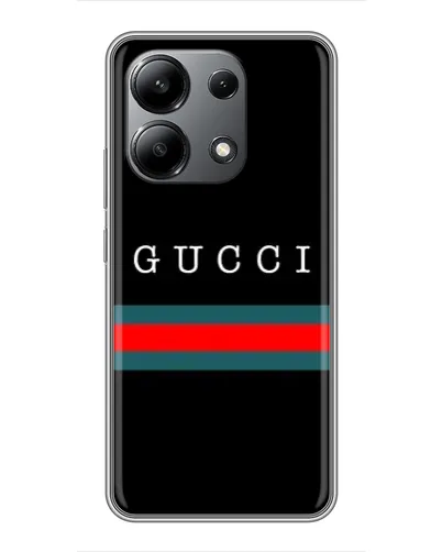 Чехол для Xiaomi Redmi Note 13 (4G) с картинкой «Gucci — красный пояс»
