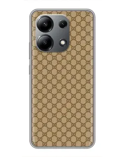 Чехол для Xiaomi Redmi Note 13 (4G) с картинкой «Gucci — классический беж»