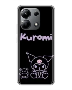 Чехол для Xiaomi Redmi Note 13 (4G) с картинкой «Kuromi — черный минимализм» Чехол для Xiaomi Redmi Note 13 (4G) с картинкой «Kuromi — черный минимализм»