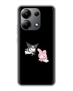 Чехол для Xiaomi Redmi Note 13 (4G) с картинкой «My Melody и Kuromi»