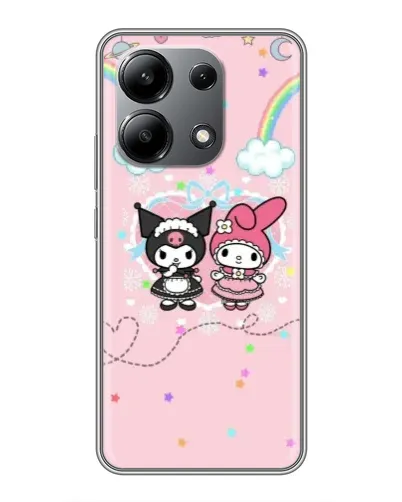 Чехол для Xiaomi Redmi Note 13 (4G) с картинкой «My Melody и Kuromi»