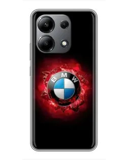Чехол для Xiaomi Redmi Note 13 (4G) с картинкой «Логотип BMW — вспышка»
