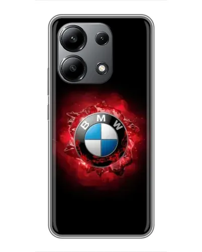 Чехол для Xiaomi Redmi Note 13 (4G) с картинкой «Логотип BMW — вспышка»