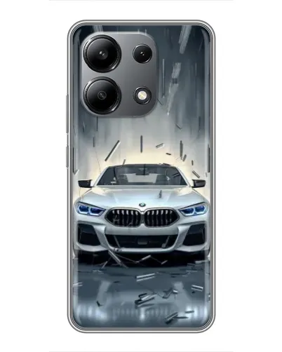 Чехол для Xiaomi Redmi Note 13 (4G) с картинкой «BMW в свете фар»