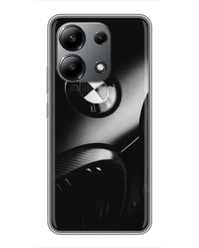 Чехол для Xiaomi Redmi Note 13 (4G) с картинкой «Эмблема BMW — макро»