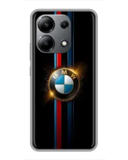 Чехол для Xiaomi Redmi Note 13 (4G) с картинкой «BMW M-Power неон»