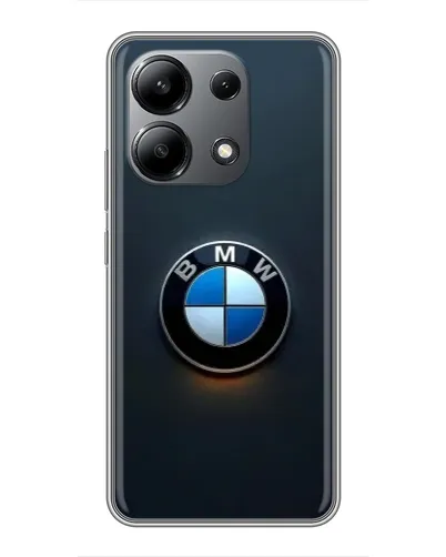 Чехол для Xiaomi Redmi Note 13 (4G) с картинкой «Логотип BMW — минимализм»
