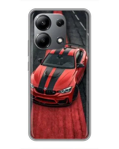 Чехол для Xiaomi Redmi Note 13 (4G) с картинкой «BMW на красной дорожке»