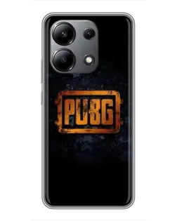 Чохол для Xiaomi Redmi Note 13 (4G) з картинкою «PUBG — золотий логотип»