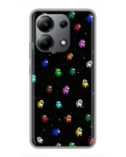 Чехол для Xiaomi Redmi Note 13 (4G) с картинкой «Экипаж Among Us»
