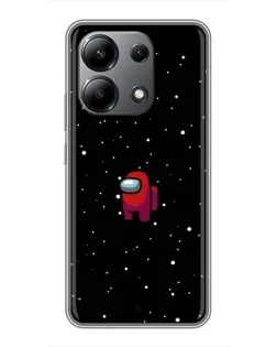Чехол для Xiaomi Redmi Note 13 (4G) с картинкой «Красный Among Us»
