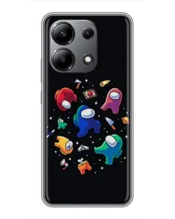 Чехол для Xiaomi Redmi Note 13 (4G) с картинкой «Among Us космос»
