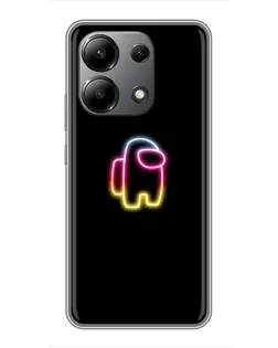 Чехол для Xiaomi Redmi Note 13 (4G) с картинкой «Among Us градиент»