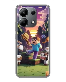 Чехол для Xiaomi Redmi Note 13 (4G) с картинкой «Стив на ферме» Чехол для Xiaomi Redmi Note 13 (4G) с картинкой «Стив на ферме»