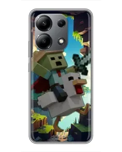 Чехол для Xiaomi Redmi Note 13 (4G) с картинкой «Стив и гусь»