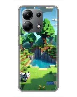 Чехол для Xiaomi Redmi Note 13 (4G) с картинкой «Minecraft летний день»
