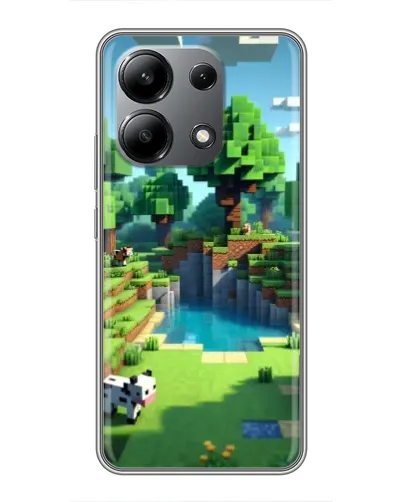 Чехол для Xiaomi Redmi Note 13 (4G) с картинкой «Minecraft летний день»