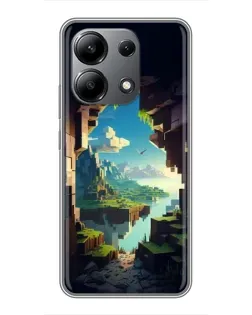 Чехол для Xiaomi Redmi Note 13 (4G) с картинкой «Вид из пещеры»