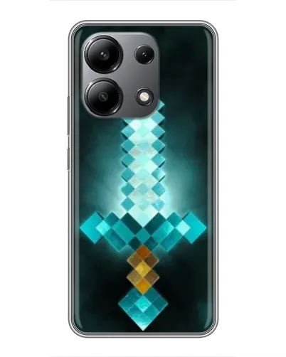 Чехол для Xiaomi Redmi Note 13 (4G) с картинкой «Алмазный меч неон»