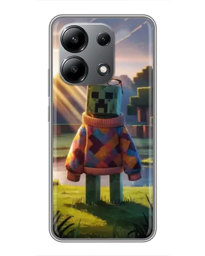 Чехол для Xiaomi Redmi Note 13 (4G) с картинкой «Крипер в свитере»