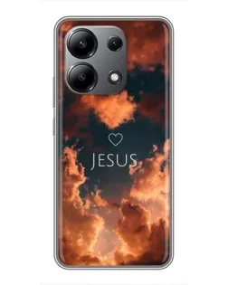 Чехол для Xiaomi Redmi Note 13 (4G) с картинкой «Сияние Имени Jesus»