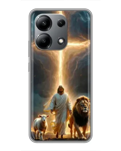 Чехол для Xiaomi Redmi Note 13 (4G) с картинкой «Лев Иуды и Свет»