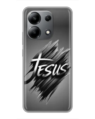 Чехол для Xiaomi Redmi Note 13 (4G) с картинкой «Надпись Jesus Graffiti»