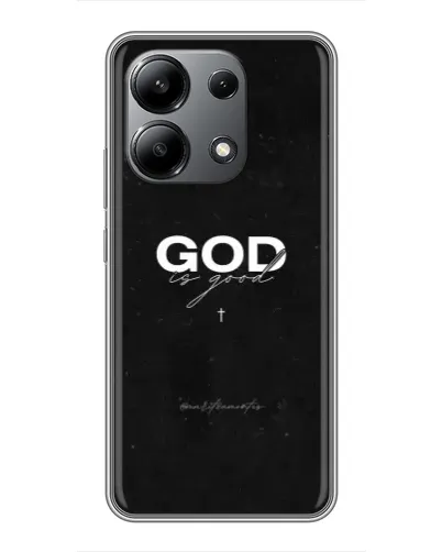 Чехол для Xiaomi Redmi Note 13 (4G) с картинкой «GOD — Бог над всем»