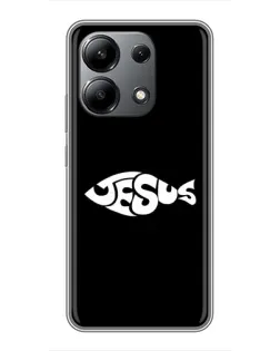 Чехол для Xiaomi Redmi Note 13 (4G) с картинкой «Рыба Jesus»