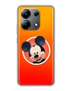 Чехол для Xiaomi Redmi Note 13 (4G) с картинкой «Mickey в круге»