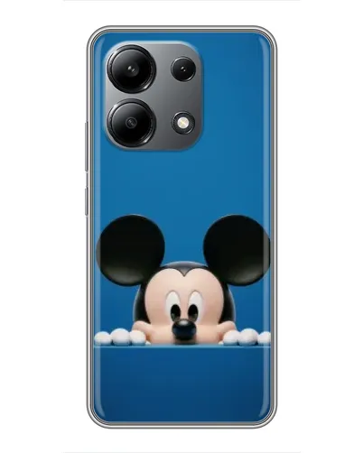Чехол для Xiaomi Redmi Note 13 (4G) с картинкой «Микки выглядывает»