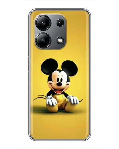Чехол для Xiaomi Redmi Note 13 (4G) с картинкой «Микки на желтом»