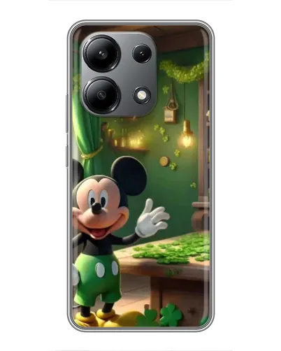 Чехол для Xiaomi Redmi Note 13 (4G) с картинкой «Микки в мастерской»