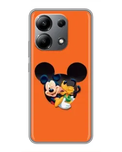 Чехол для Xiaomi Redmi Note 13 (4G) с картинкой «Сердце Микки Минни»