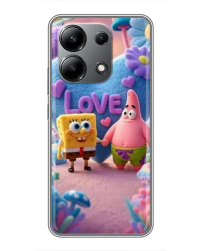 Чехол для Xiaomi Redmi Note 13 (4G) с картинкой «Губка Боб Патрик»