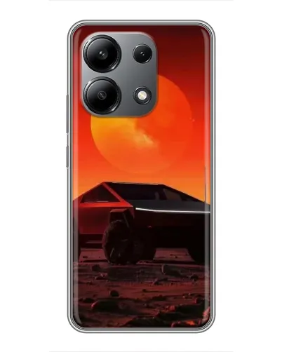 Чехол для Xiaomi Redmi Note 13 (4G) с картинкой «Cybertruck на Марсе»