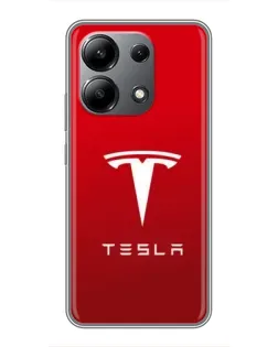 Чехол для Xiaomi Redmi Note 13 (4G) с картинкой «Tesla Red Classic»
