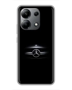 Чехол для Xiaomi Redmi Note 13 (4G) с картинкой «Mercedes — абстрактные линии»